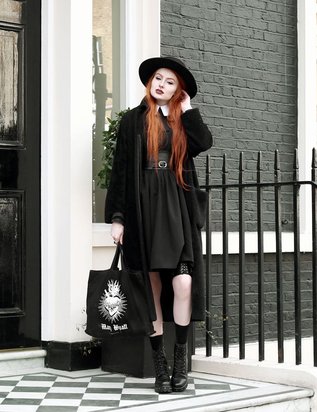 Olivia Emily styles up the Nosferatu Dress from the Deandri Cult Collection
